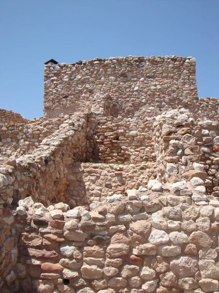 Vista Las Antiguas Ruinas Sinagua Monumento Nacional Tuzigoot Cerca Clarkdale — Foto de Stock