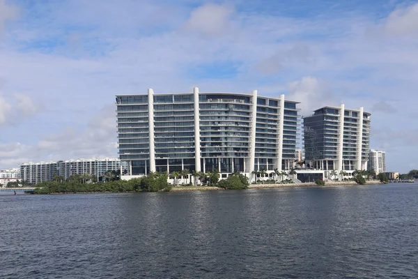 Los Condominios Junto Mar Largo Intracoastal Waterway Centro Hollywood Florida — Foto de Stock