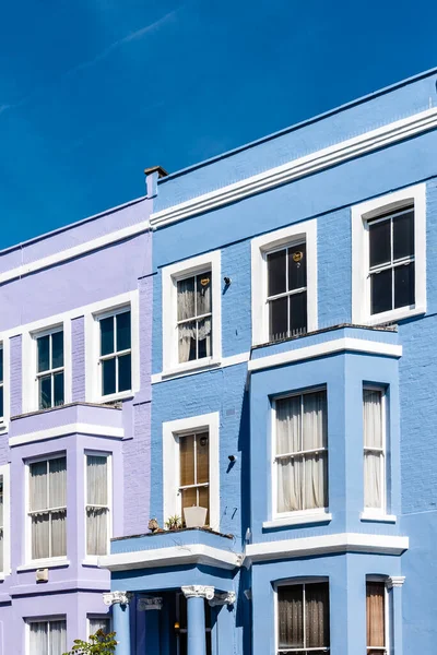 Vertical Traditional Beautiful Colorful Houses Notting Hill London England — Stock Photo, Image
