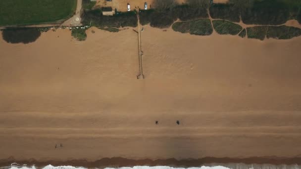 Aerial Shot Abbotsbury Beach Weymouth Dorset Footage — Stock Video