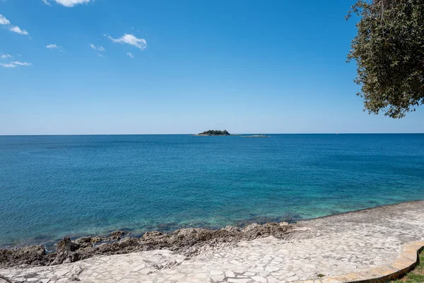 Una Hermosa Vista Kroatien Vrsar Corona Playa — Foto de Stock