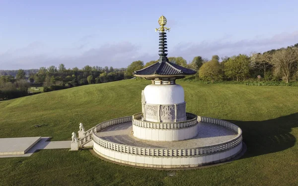 Milton Keyes United Kingdom Apr 2021 View Peace Pagoda Willen — 스톡 사진