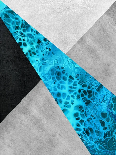 Fijne Kunst Van Geometrische Vormen Modern Elegant Met Kleurrijke Texturen — Stockfoto