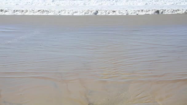 Mořské Vlny Pláži — Stock video