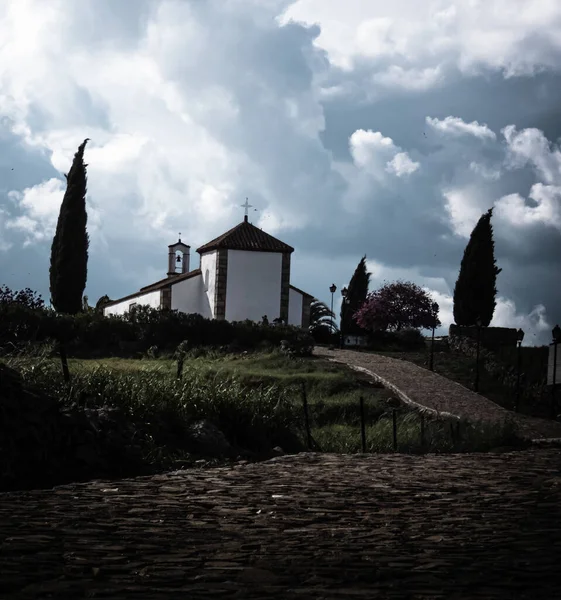 Ένας Δρόμος Προς Την Εκκλησία Dos Torres Κόρδοβα Ισπανία — Φωτογραφία Αρχείου