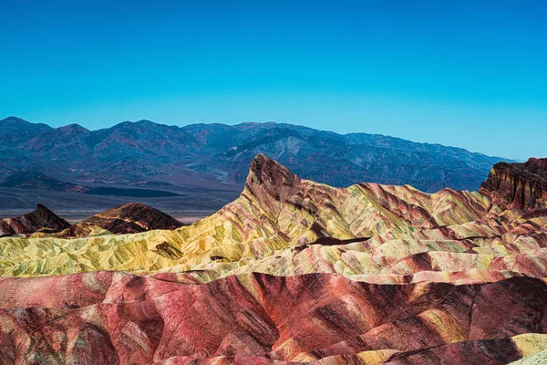 Una Hermosa Toma Formaciones Montañosas Parque Nacional Del Valle Muerte — Foto de Stock