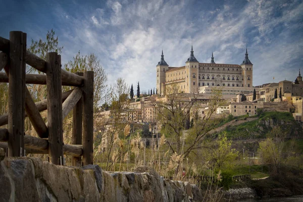 Beautiful View Toledo Alcazar Spain — Stock Photo, Image