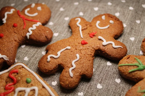 Een Close Shot Van Heerlijke Zelfgemaakte Gember Koekjes — Stockfoto