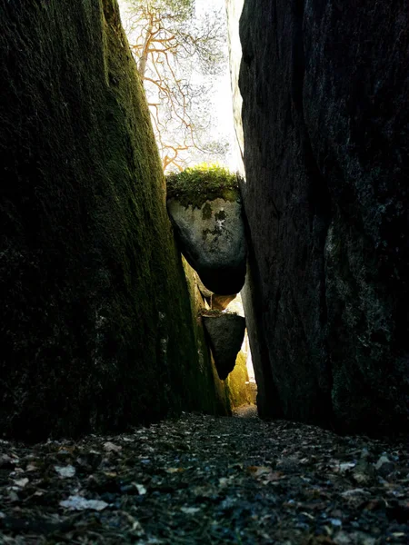 Vertical Shot Pathway Grevens Vinkjeller Roligheten Larvik Norway — Stock Photo, Image