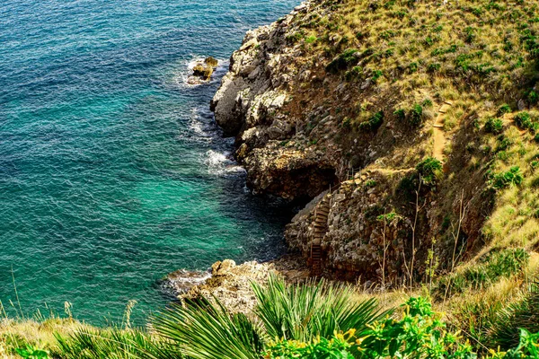 Scilla Calabria Talya Nın Havadan Görünüşü — Stok fotoğraf