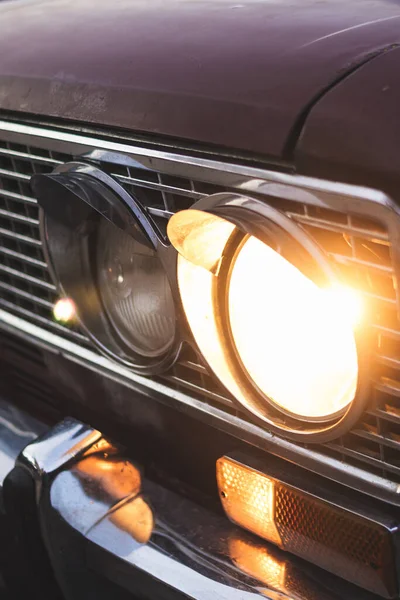 Vertical Shot Car Headlight — Stock Photo, Image