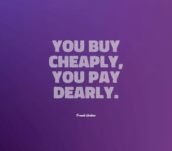 Una Cita Sabia Sobre Fondo Púrpura Degradado — Foto de Stock