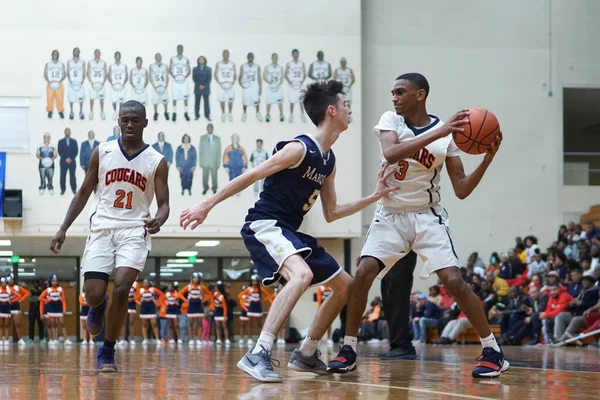 Gary Verenigde Staten Nov 2018 Basketbalwedstrijd Voor Middelbare School — Stockfoto