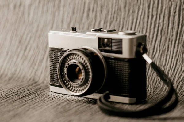 Vertical Shot Film Camera Textured Background — Stock Photo, Image