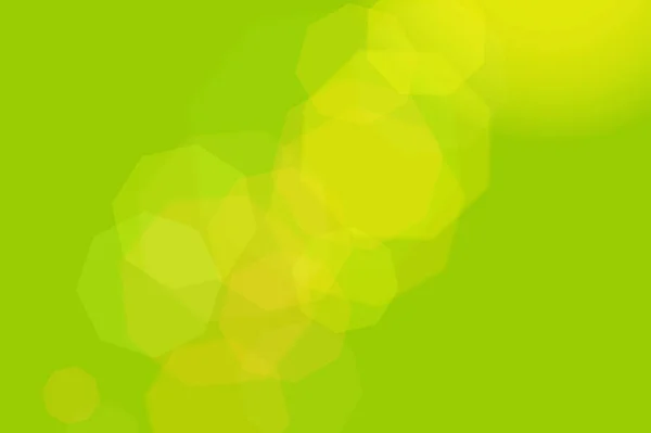 Textura Abstracta Amarillo Verde Con Luces Efecto Bokeh Forma Polígonos —  Fotos de Stock