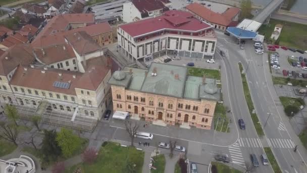 Vue Panoramique Sur Grande Ville Soleil — Video