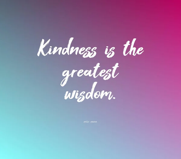 Quote Kindness Gradient Colorful Background — Stock Photo, Image