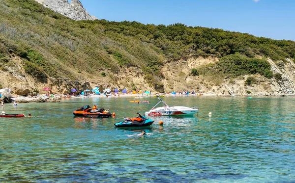 Croatia Apr 2021 Geweldig Strand Baai Met Turquoise Zeewater Zonnige — Stockfoto