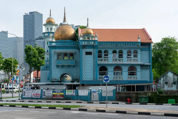 Singapore Singapore Kwietnia 2021 Singapur Kwietnia 2021 Masjid Malabar Lub — Zdjęcie stockowe