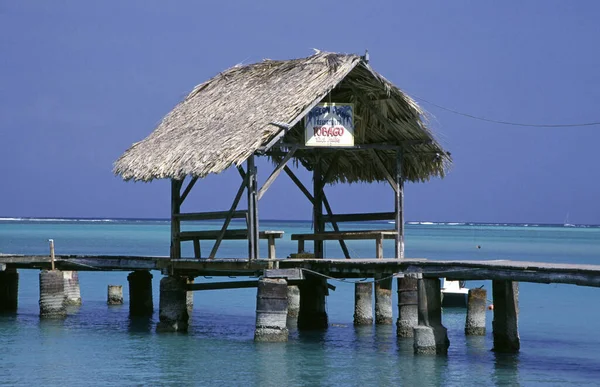 Pigeon Point Trinidad Och Tobago Maj 2012 Strand Auf Der — Stockfoto