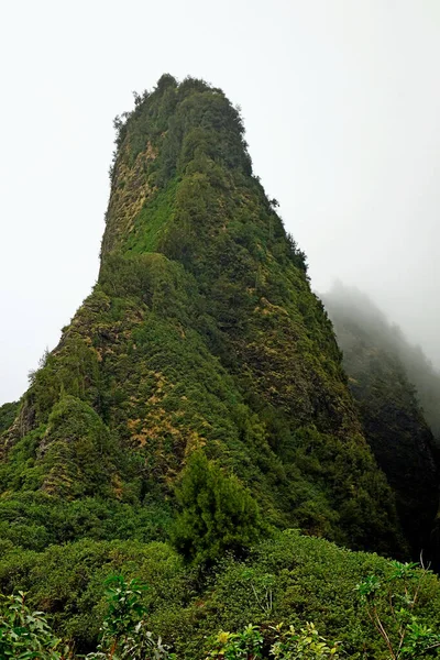 Híres Iao Iao Valley Állami Parkban Maui Ban Hawaii — Stock Fotó