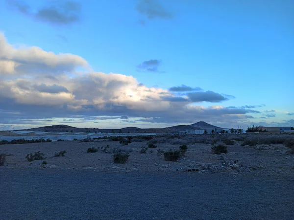 Cloudy Sky Deserted Area — Stock Photo, Image