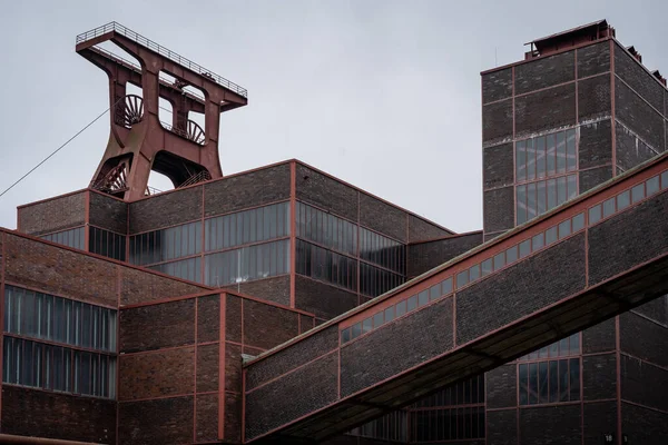 Schacht Van Zollverein Coal Mine Industrial Complex Essen Duitsland — Stockfoto