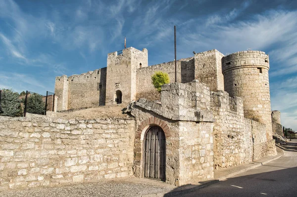 Una Vista Del Hermoso Castillo Medieval Trigueros Del Valle Provincia — Foto de Stock