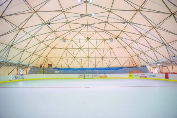 Eine Leere Eishockeyhalle — Stockfoto