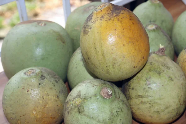 Alcune Mele Mature Raccolte Colore Verde — Foto Stock