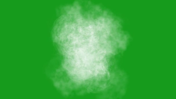 Fondo Verde Abstracto Con Vapor Humo — Vídeos de Stock