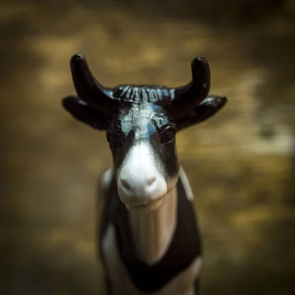 Closeup Shot Toy Cow — Stock Photo, Image