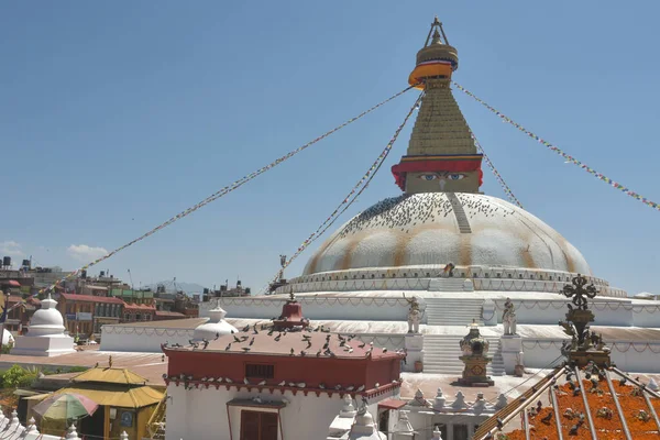 Beautiful View Boudhanath Boudha Stupa Kathmandu Nepal — Stock Photo, Image
