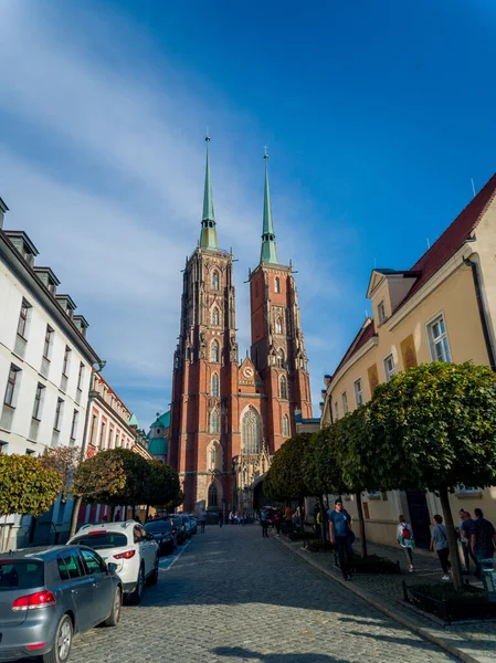 Kathedraal Van Johannes Doper Wroclaw Polen — Stockfoto