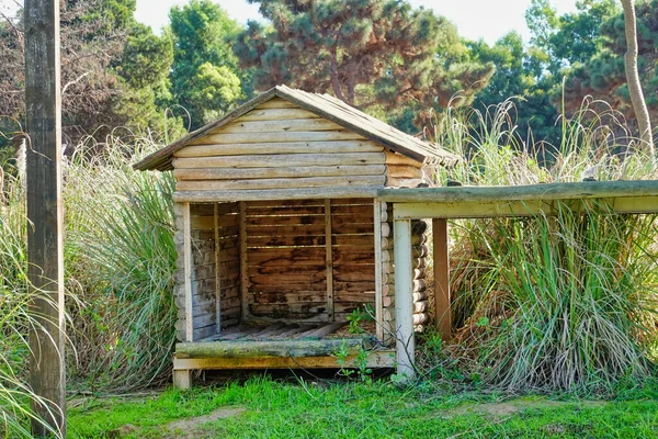 Ein Alter Holzschuppen Einem Park — Stockfoto