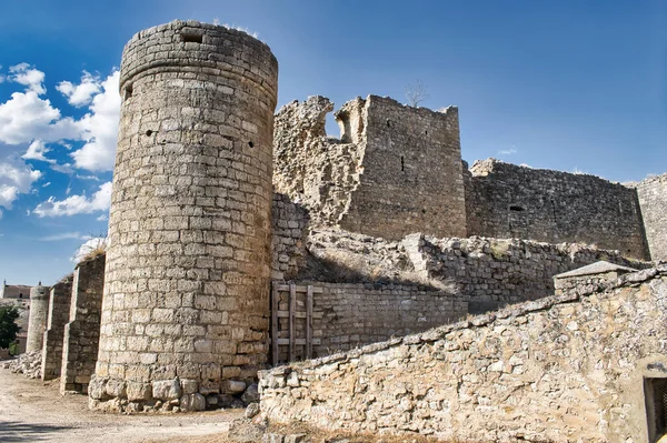 Una Hermosa Vista Antiguo Castillo Medieval Ruinas Trigueros Del Valle — Foto de Stock