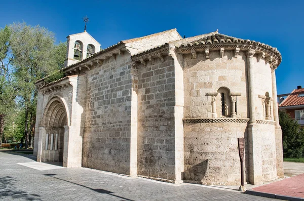 Primo Piano Della Chiesa San Juan Evangelista Arroyo Encomienda Valladolid — Foto Stock