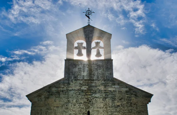 Primo Piano Della Croce Della Chiesa San Juan Evangelista Arroyo — Foto Stock