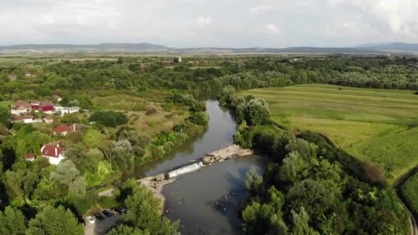 Повітряний Вид Сільську Дорогу — стокове відео