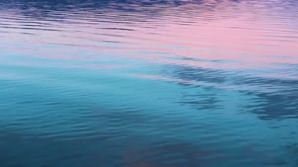 Hermosa Superficie Agua Mar Fondo Textura Abstracta — Vídeo de stock