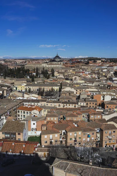 Uma Paisagem Urbana Cidade Toledo Dia Ensolarado Claro Espanha — Fotografia de Stock