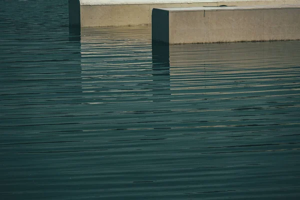 Reflection Light Water Tiled Wall Outdoors — Stock Photo, Image