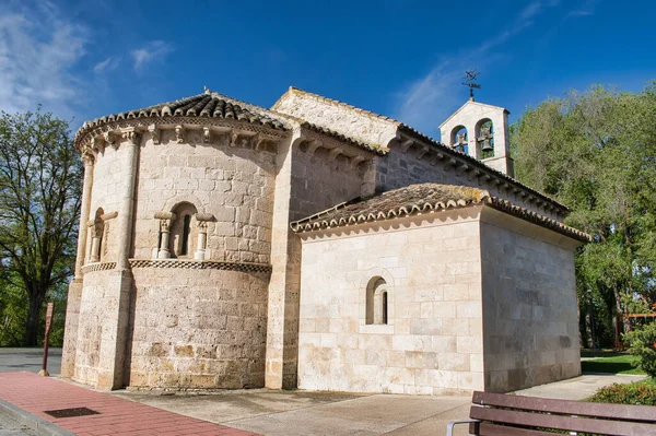 Primo Piano Della Chiesa San Juan Evangelista Arroyo Encomienda Valladolid — Foto Stock