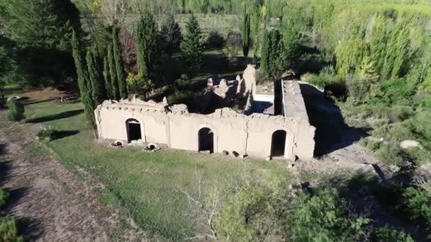 Uma Renderização Edifício Abandonado Aldeia Rural — Vídeo de Stock