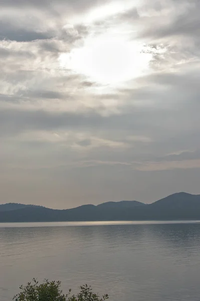 Colpo Verticale Del Mare Adriatico Makarska Croazia Durante Giorno — Foto Stock