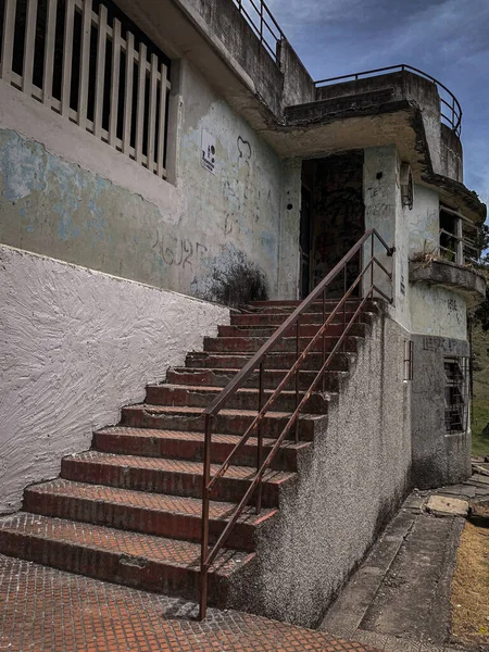 Ingresso Vecchio Edificio Con Muri Cemento Costa Rica — Foto Stock
