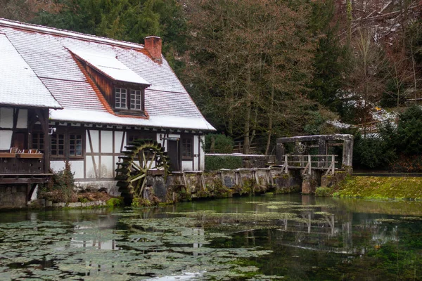 Historical Hammer Mill Blautopf Blaubeuren — Stock Photo, Image