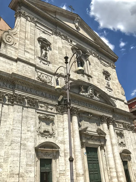 Een Perspectief Santa Maria Vallicella Kerk Ook Wel Chiesa Nuova — Stockfoto