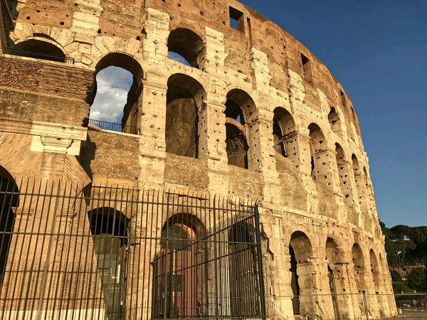 Una Vista Sul Colosseo Una Delle Principali Attrazioni Roma Dell — Foto Stock