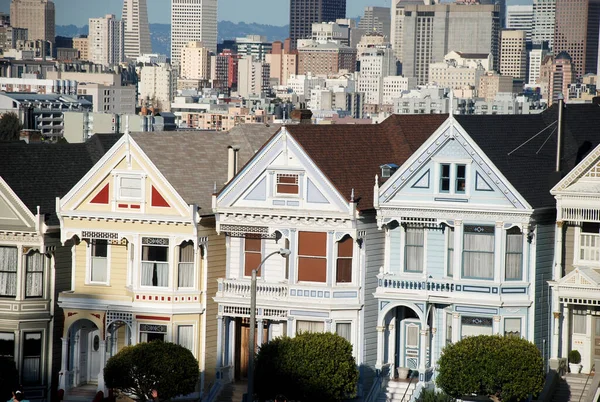 San Francisco United States Mar 2009 View Famous Painted Ladies — Stock Photo, Image